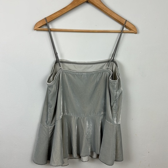 Intimately Free People gray velvet peplum cami - Picture 7 of 10